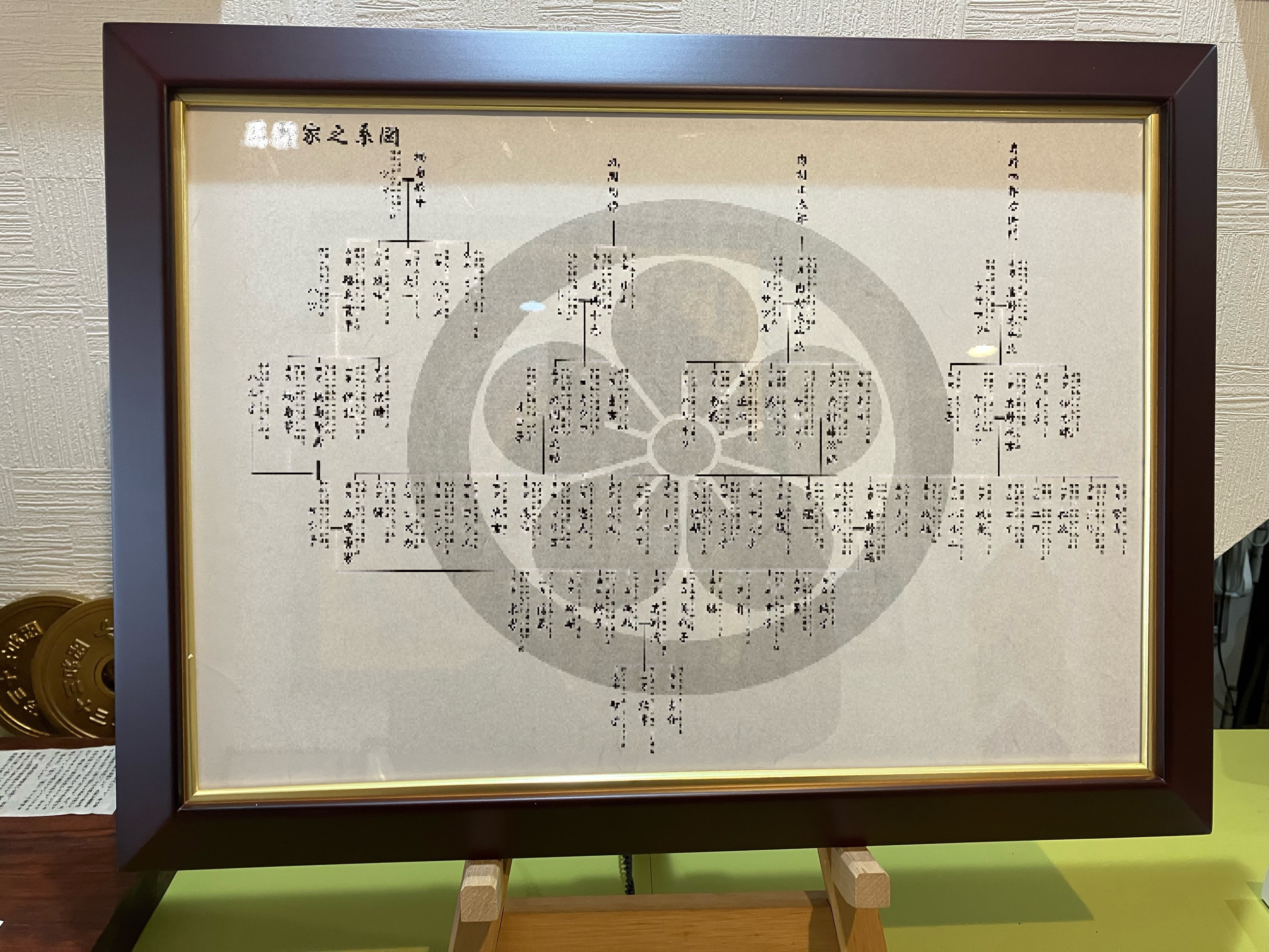 家系図, 家系図作成, 戸籍収集, 和紙印刷, 額縁家系図, 行政書士, 東京都杉並区, ボヌール